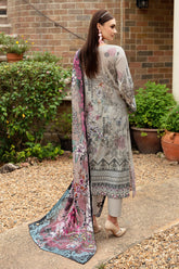 Y-902 | 3PC Unstitched Luxury Lawn Collection Riwayat By Ramsha